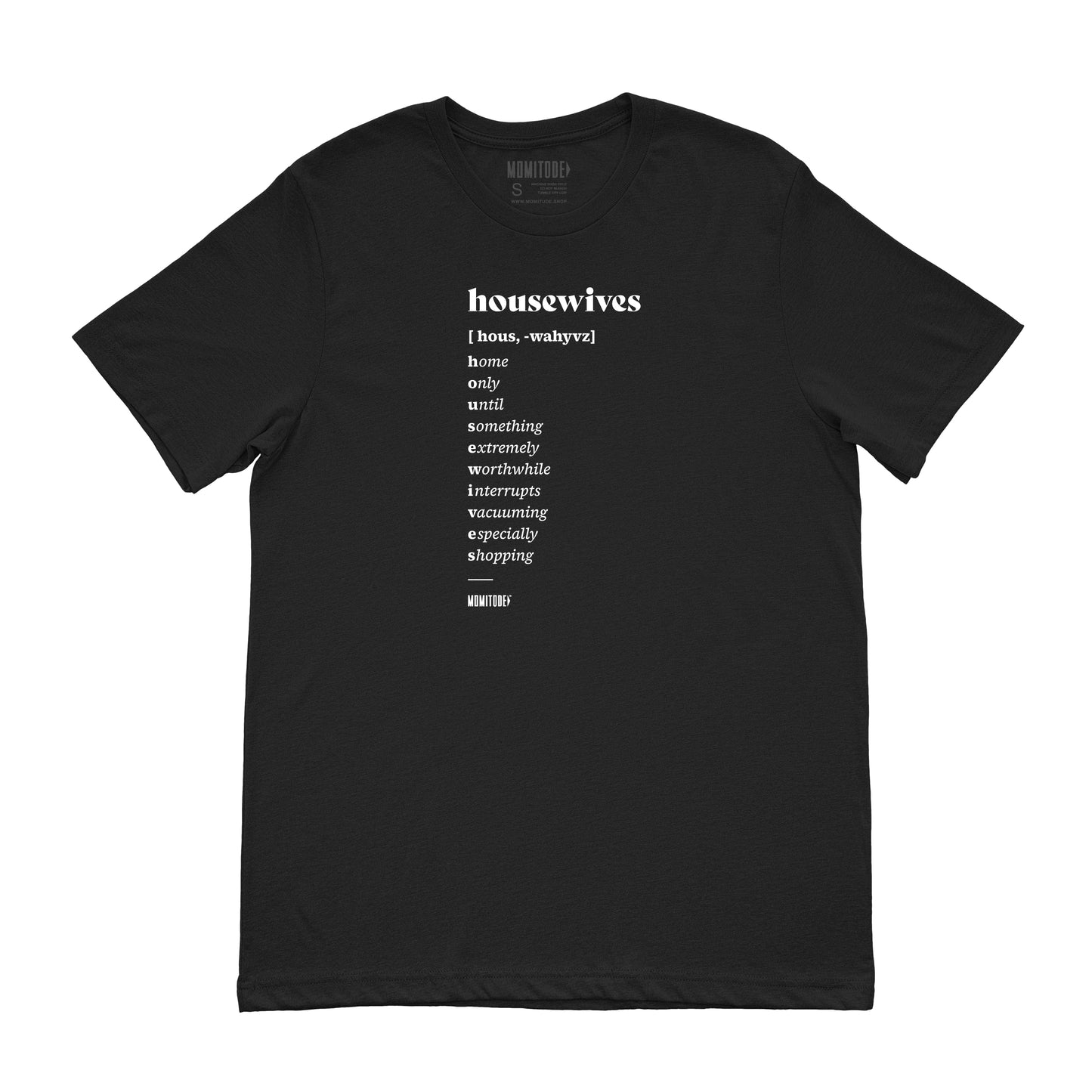 Real Housewives Black Unisex Tee | The Momitude Shop