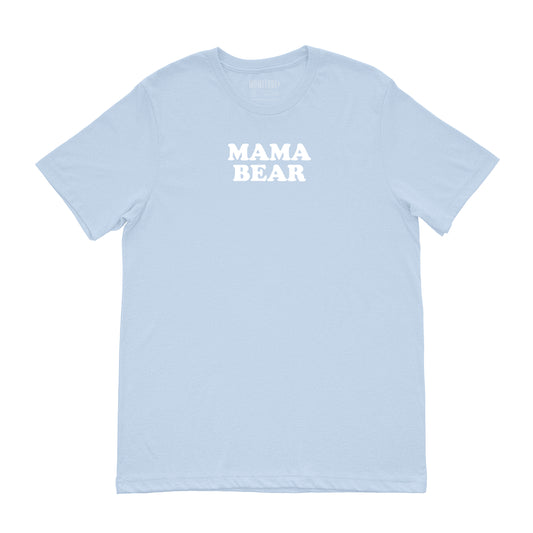 Women's Light Blue Mama Bear T-Shirt | The Momitude Shop