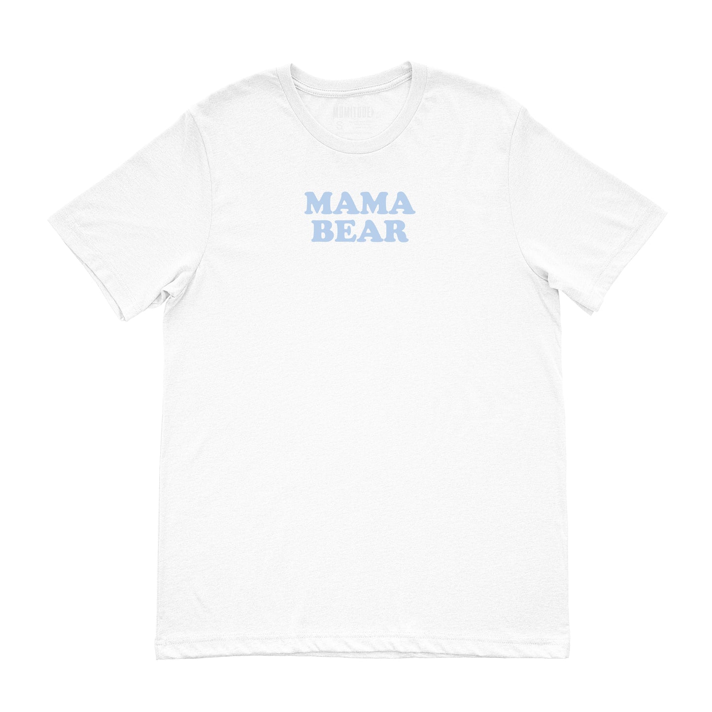 Women's Mama Bear Tee (White/Light Blue)