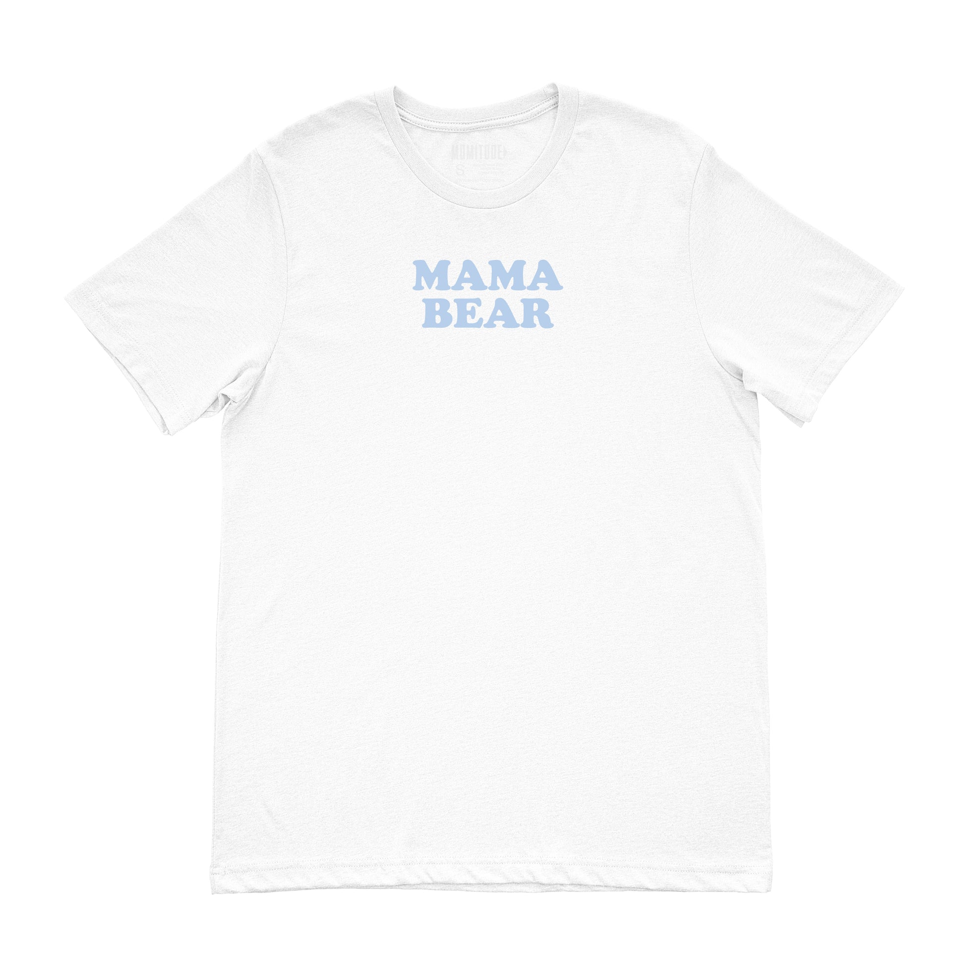 Women's Mama Bear Tee (White/Light Blue)