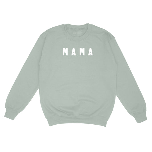 Mama Premium Crewneck Sweatshirt Sage | The Momitude Shop