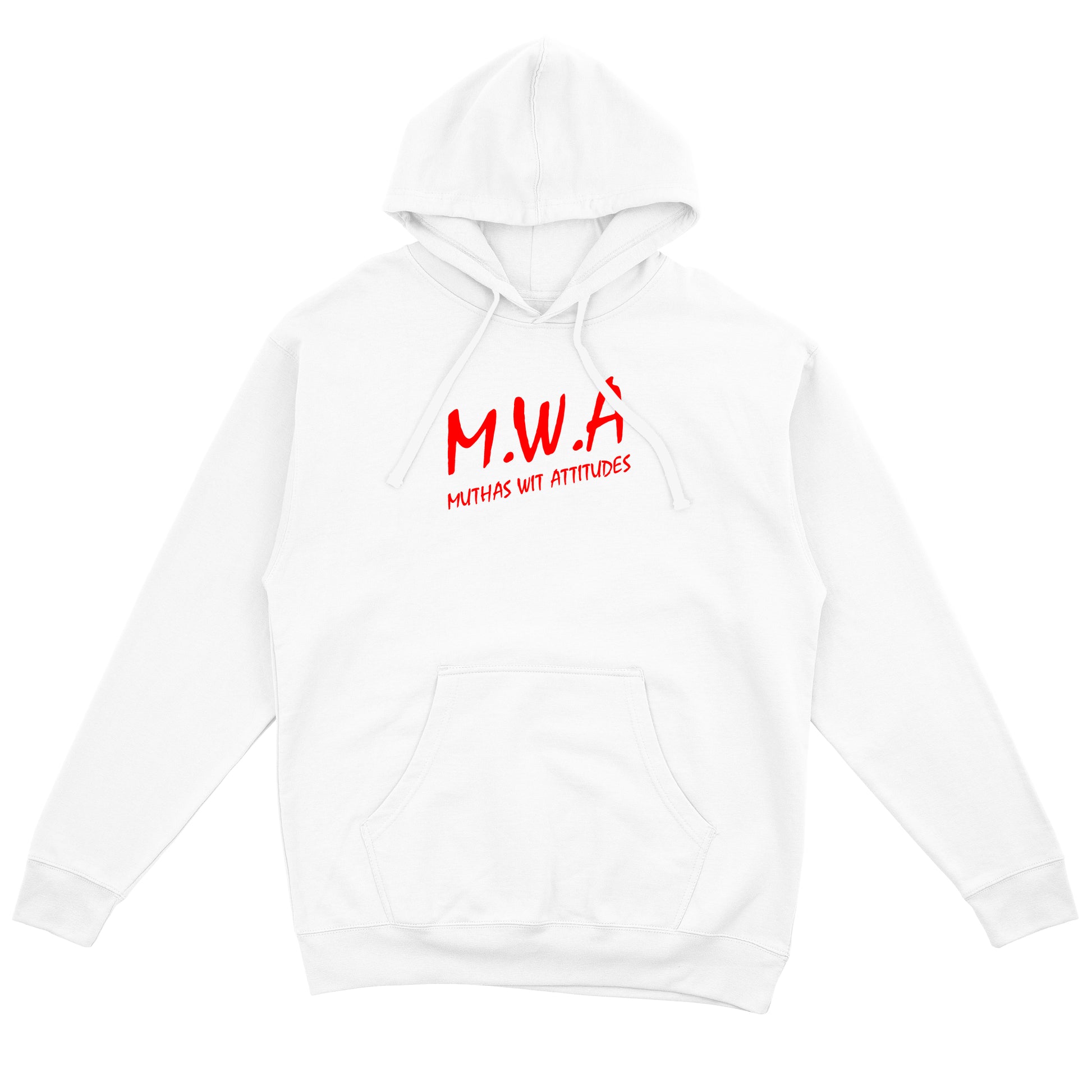 M.W.A. Muthas Wit Attitudes White Unisex Hoodie